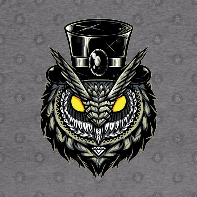 Steampunk Owl by r10t